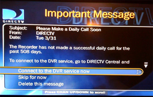 My TiVo is crying for help!